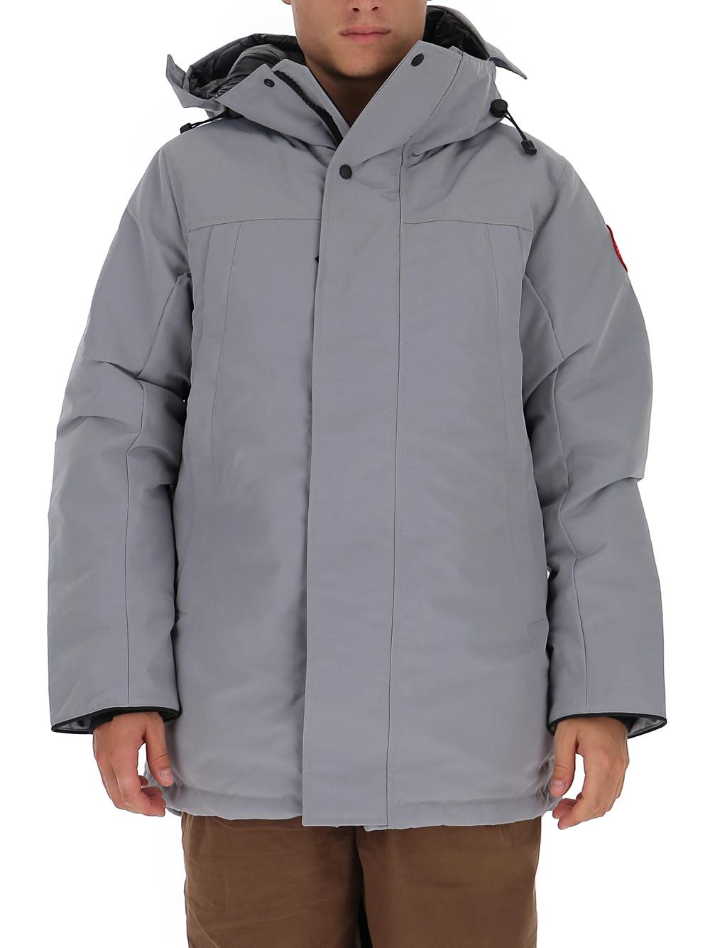Canada Goose Padded Hooded Jacket In Gray