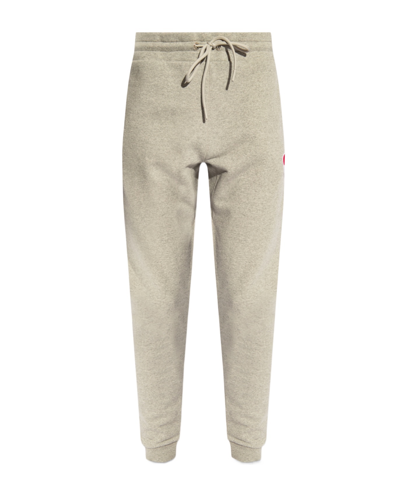 Moncler Logo-patch Cotton Track Trousers In Gray