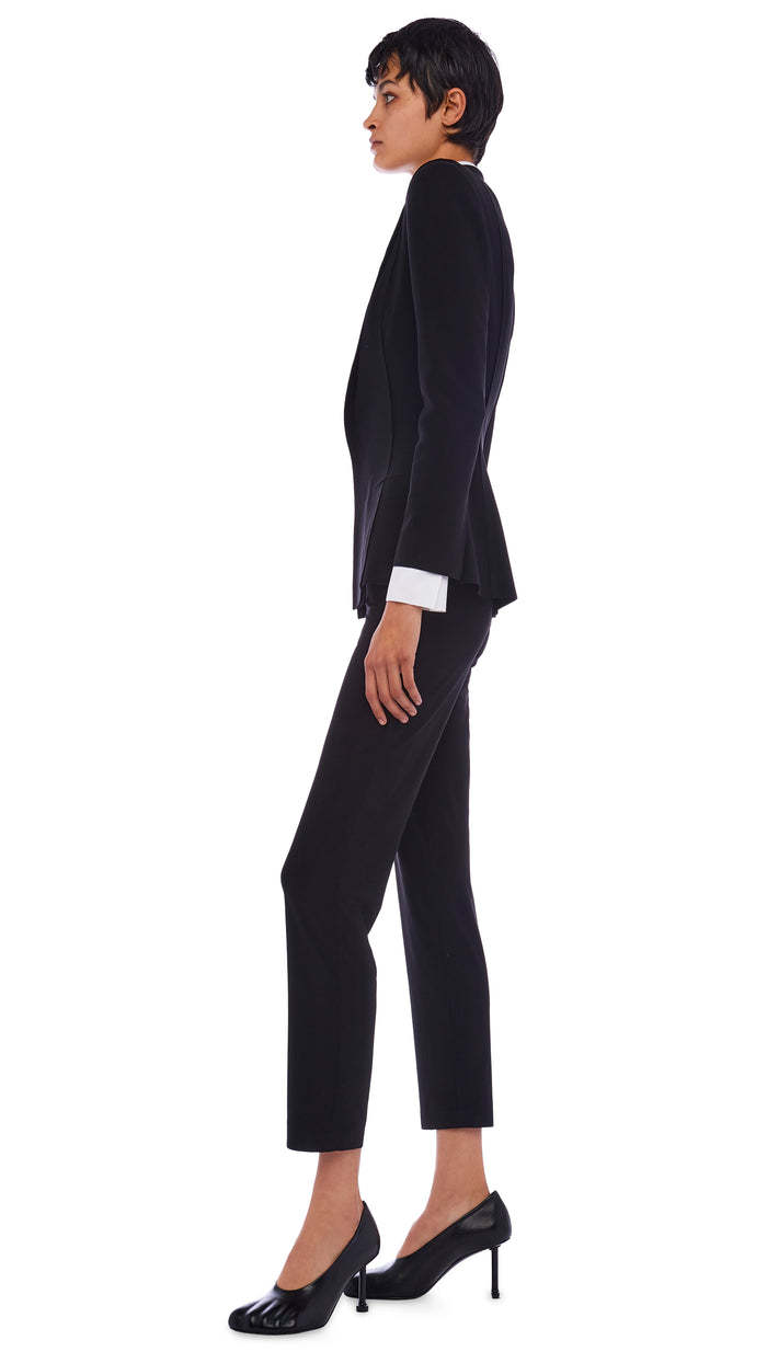 Norma Kamali Single-breasted Tailored Blazer In Black