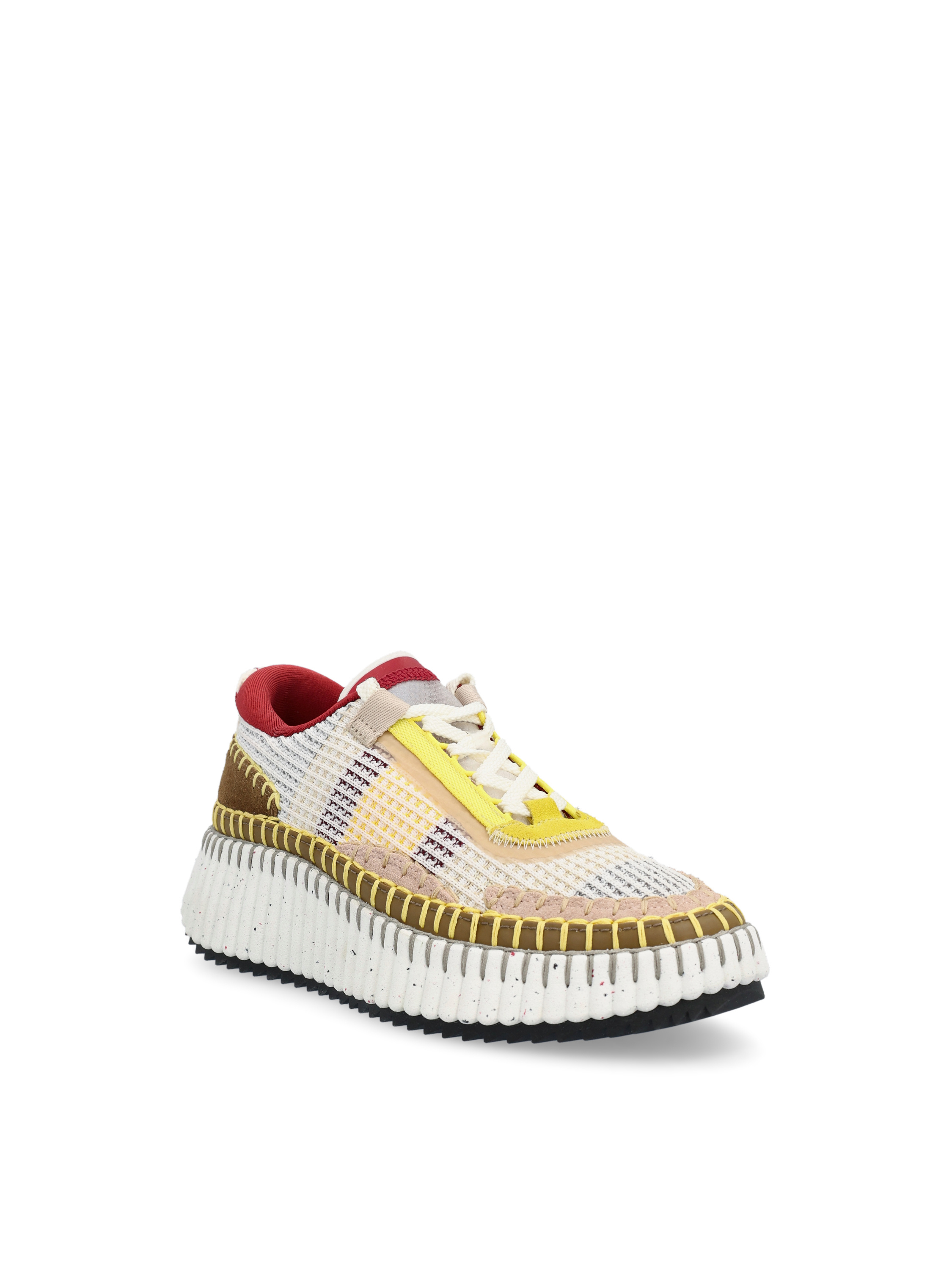 Shop Chloé Nama Low-top Sneakers In White