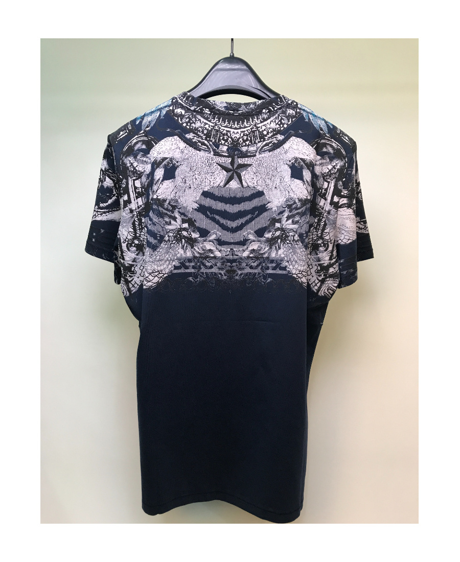 Just Cavalli Printed Short-sleeved T-shirt In Black