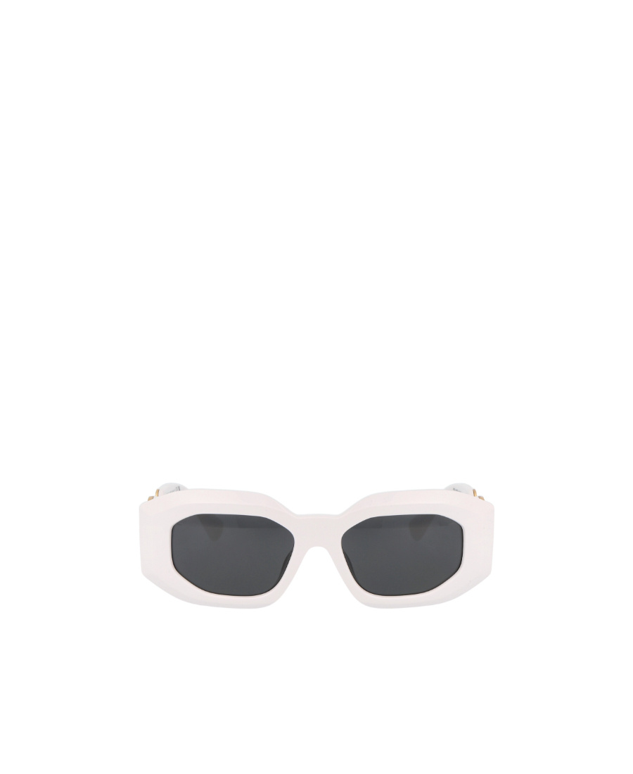 Versace Eyewear Rectangular Frame Sunglasses In White