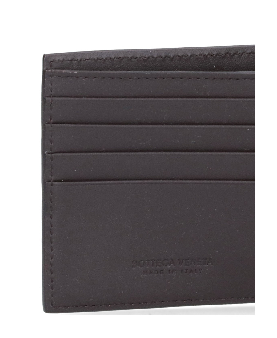 Bottega Veneta Double-fold Wallet In Black