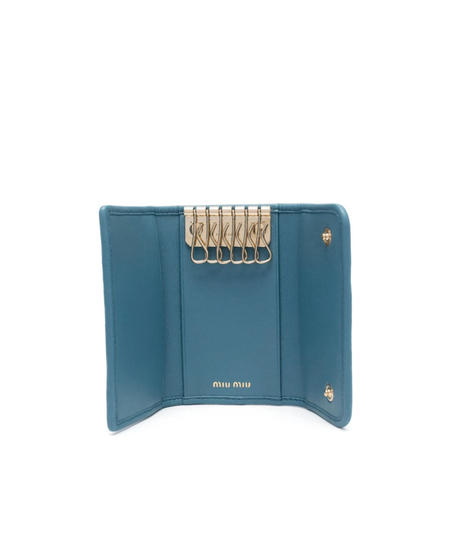 MIU MIU MATELASSÉ KEY HOLDER WALLET