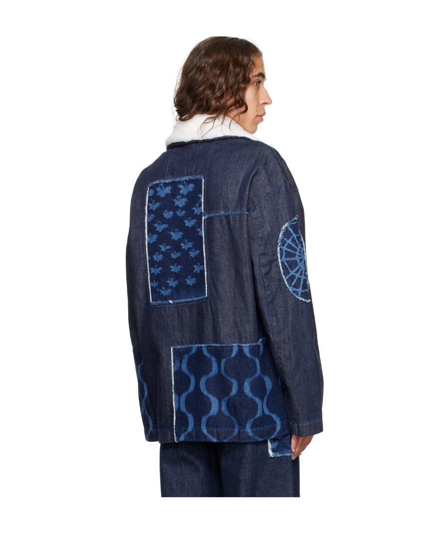 Mcq By Alexander Mcqueen Button Denim Coat In Black