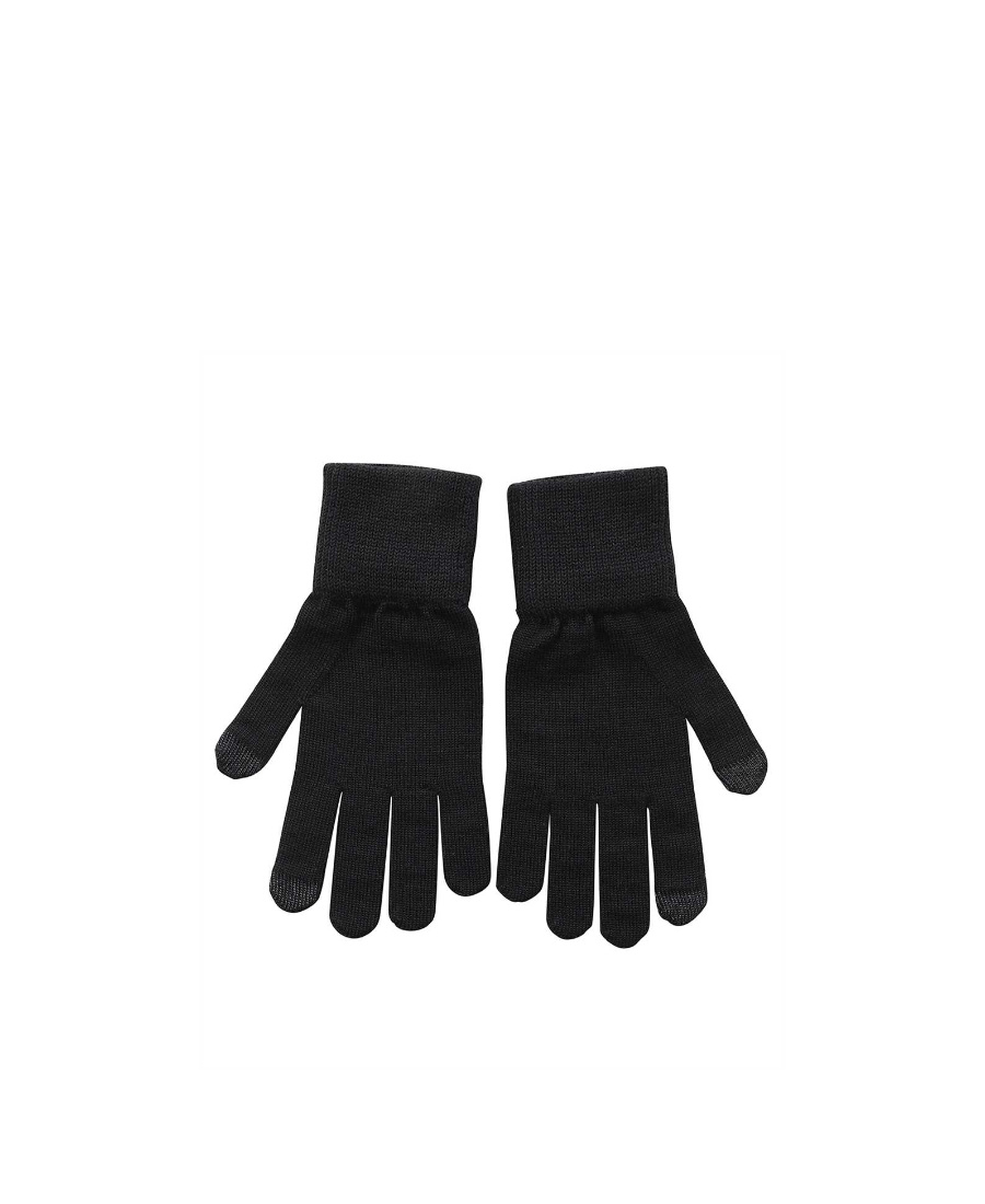 Givenchy Logo Gloves In Black