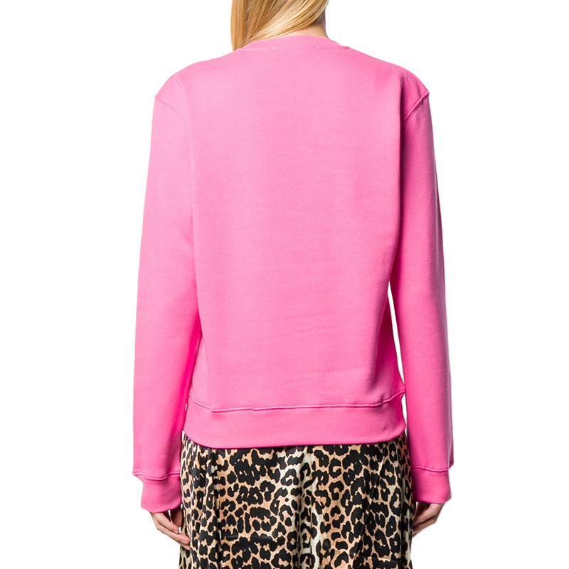Msgm Logo Sweater In Pink