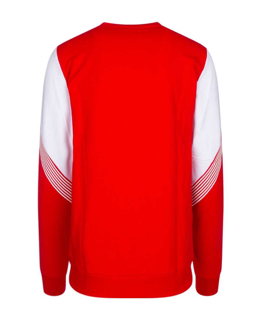 Ea7 Logo-print Crew-neck Sweatshirt In Red