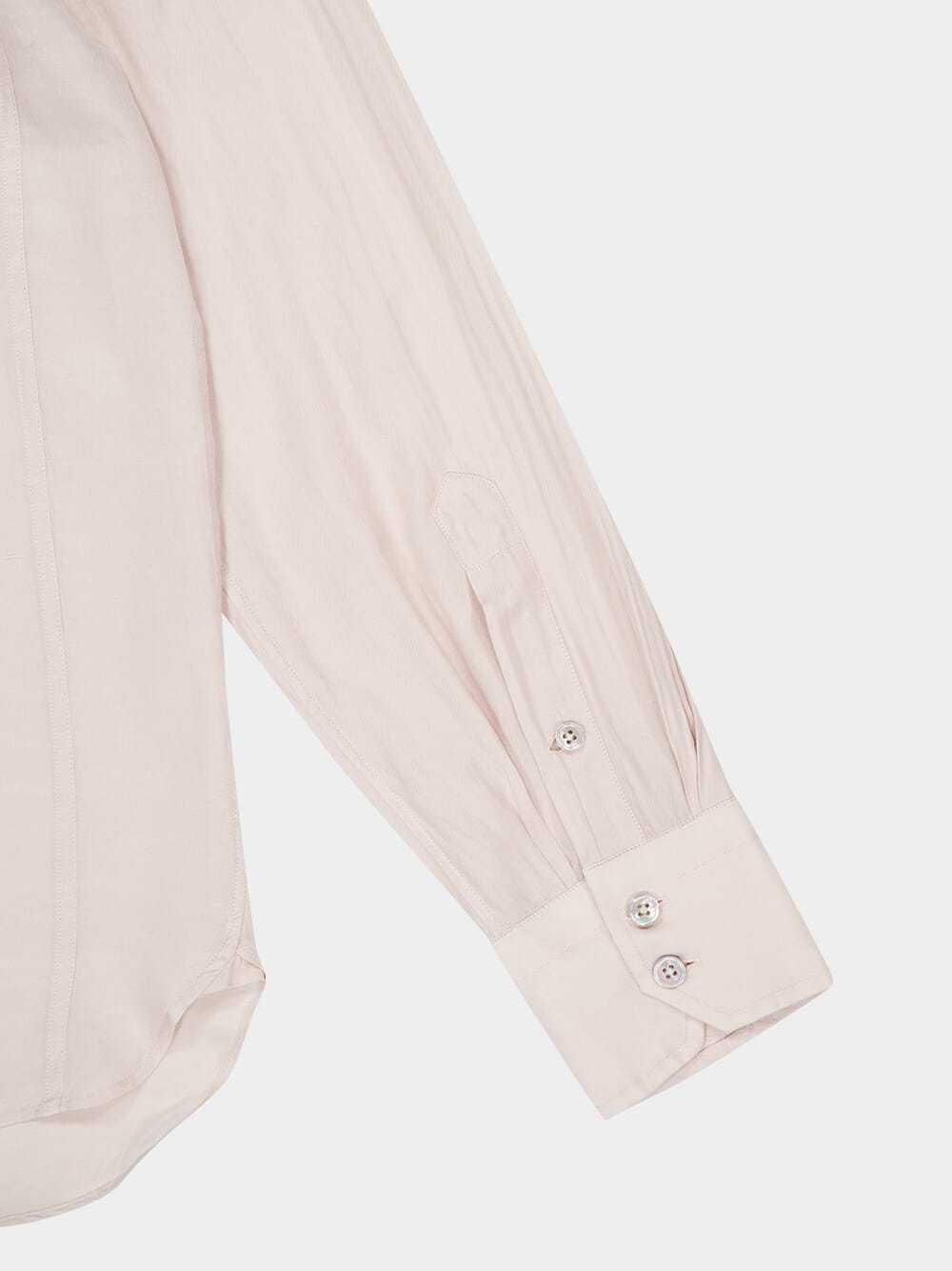 Tom Ford Cotton And Silk Military Shirt In Neutral