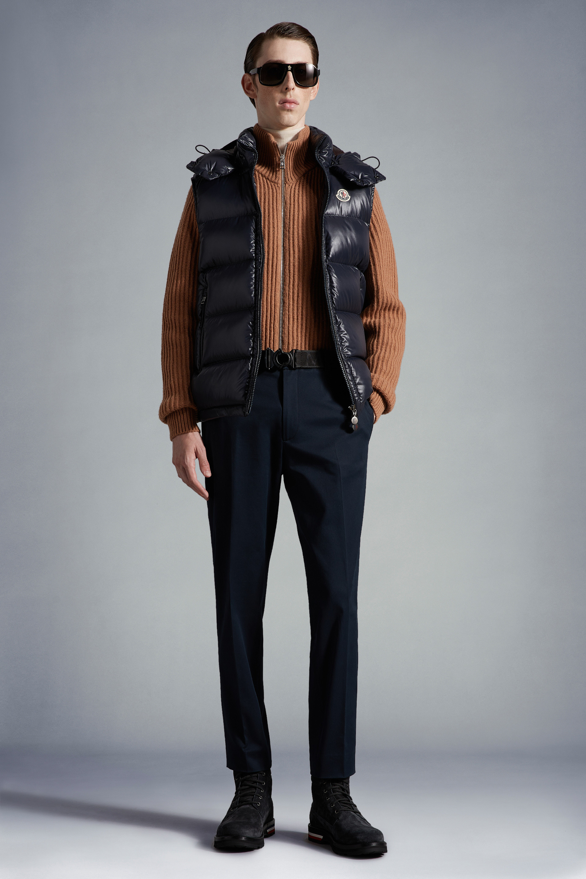 Moncler Logo Jogging Trousers In Blue