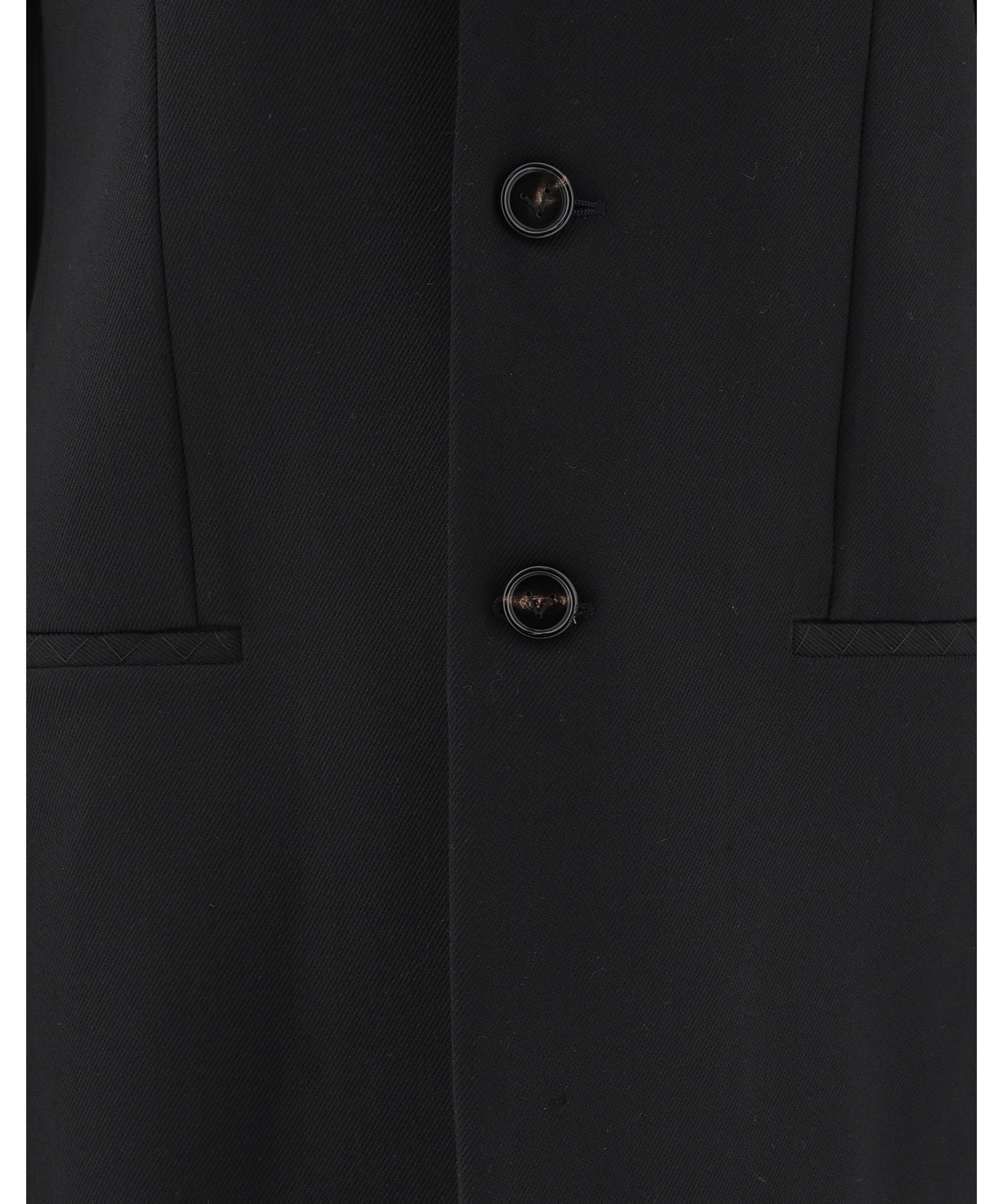 Bottega Veneta Split-cuff Single-breasted Blazer In Black