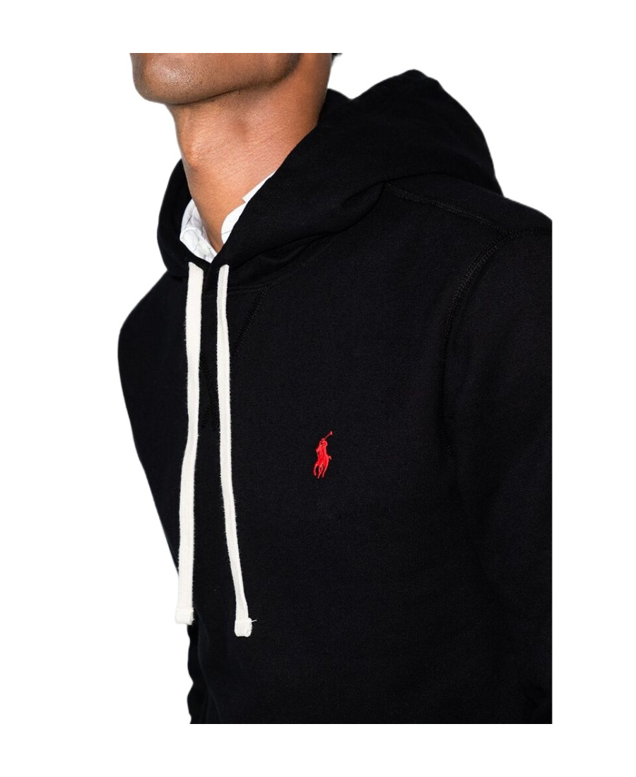 Polo Ralph Lauren Cotton-blend Zip Hoodie In Black