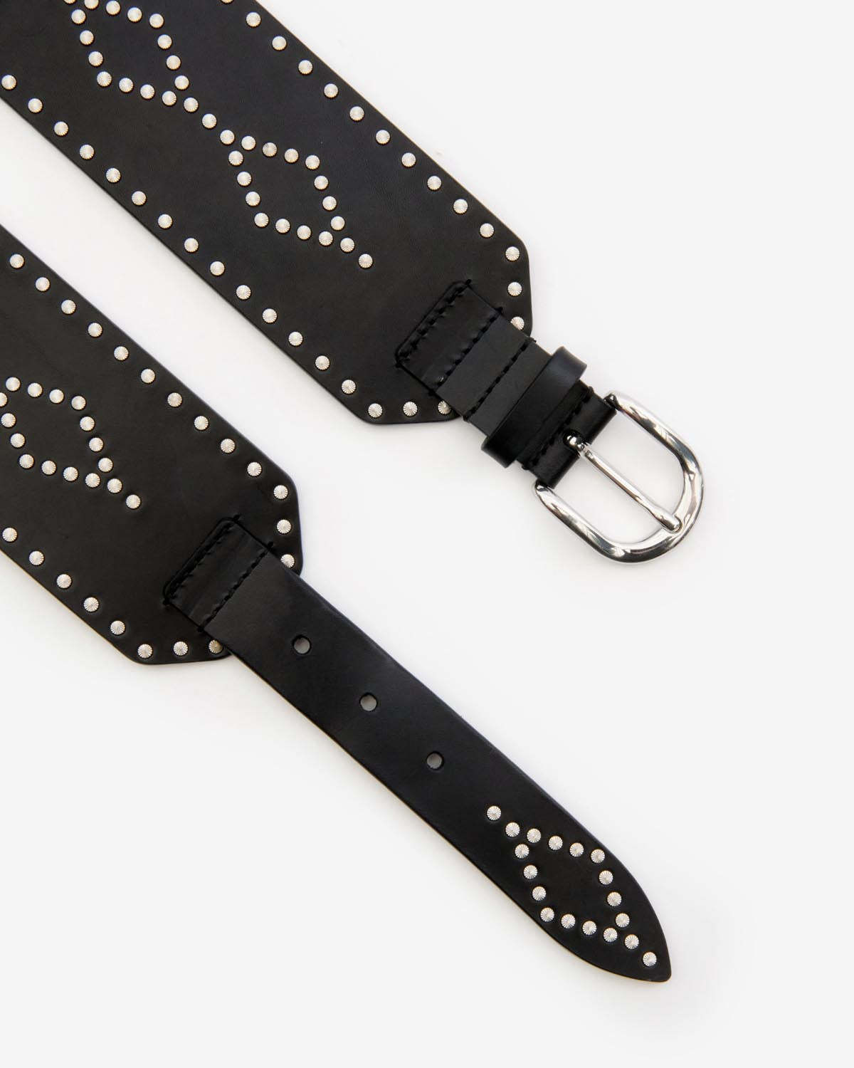 Isabel Marant Lucie Buckle Belt In Black