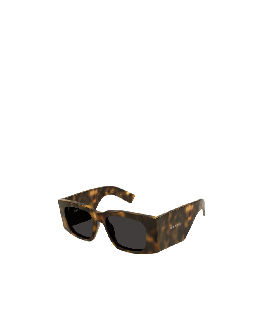 Saint Laurent Eyewear Rectangle Frame Sunglasses In Black