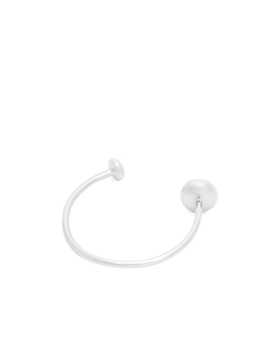 Loewe Anagram Pebble Open Bracelet In Gray