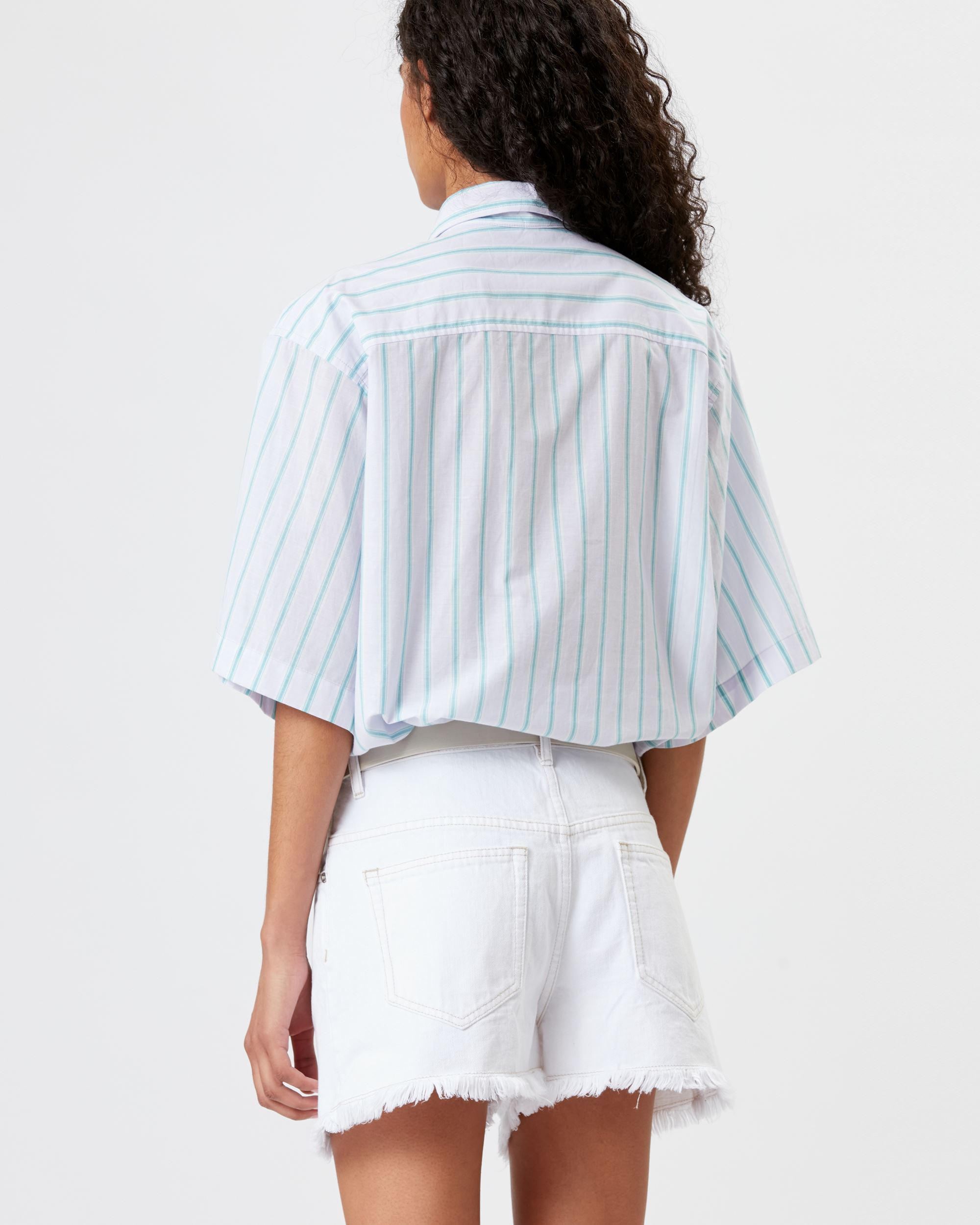 Isabel Marant Étoile Striped Shirt In White