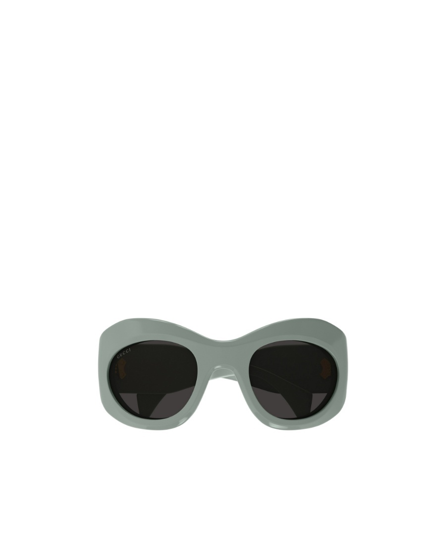 Gucci Tinted-lenses Oval-frame Sunglasses In Green
