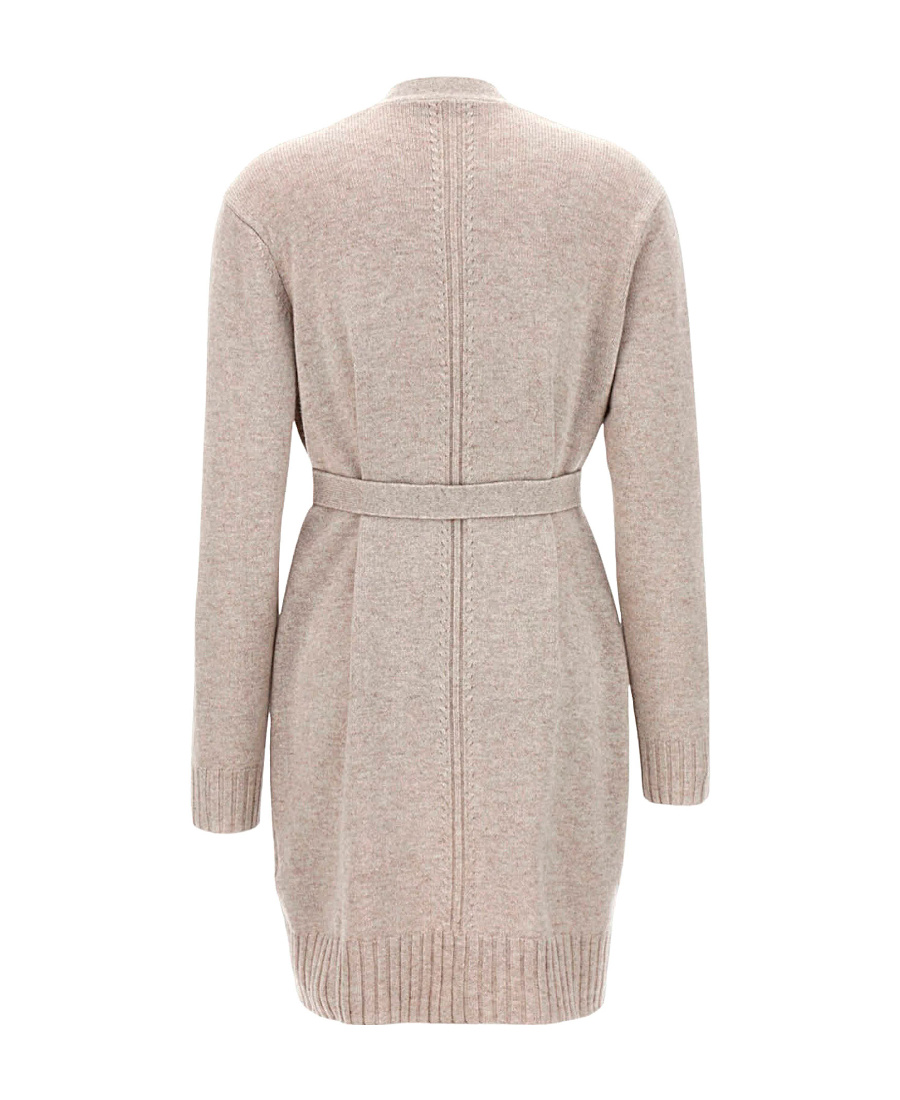 Max Mara Long-sleeved Knitted Cardigan In Nude