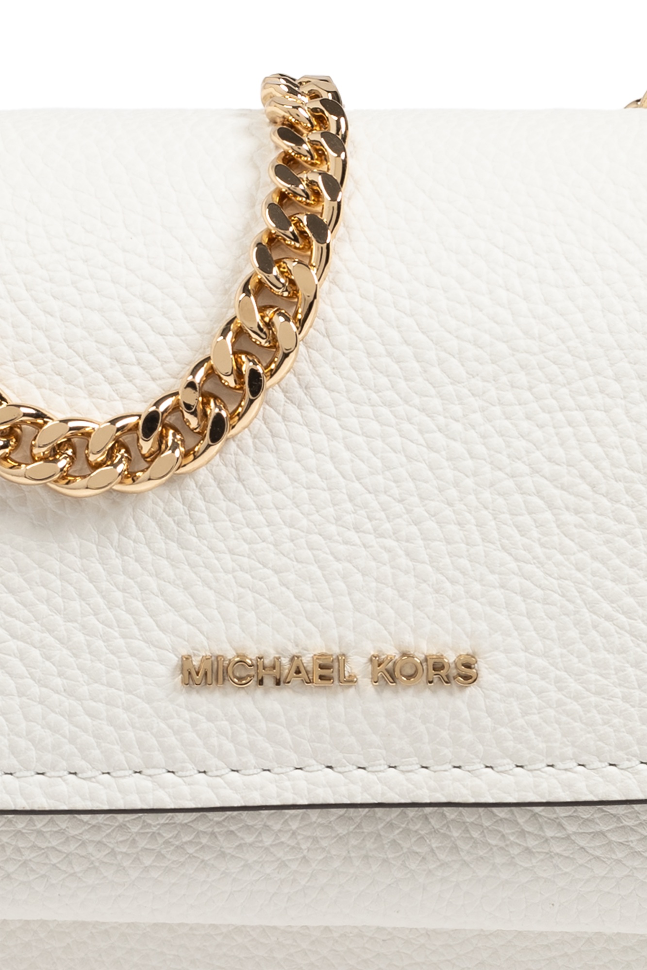 Michael Michael Kors Claire Chained Shoulder Bag In White