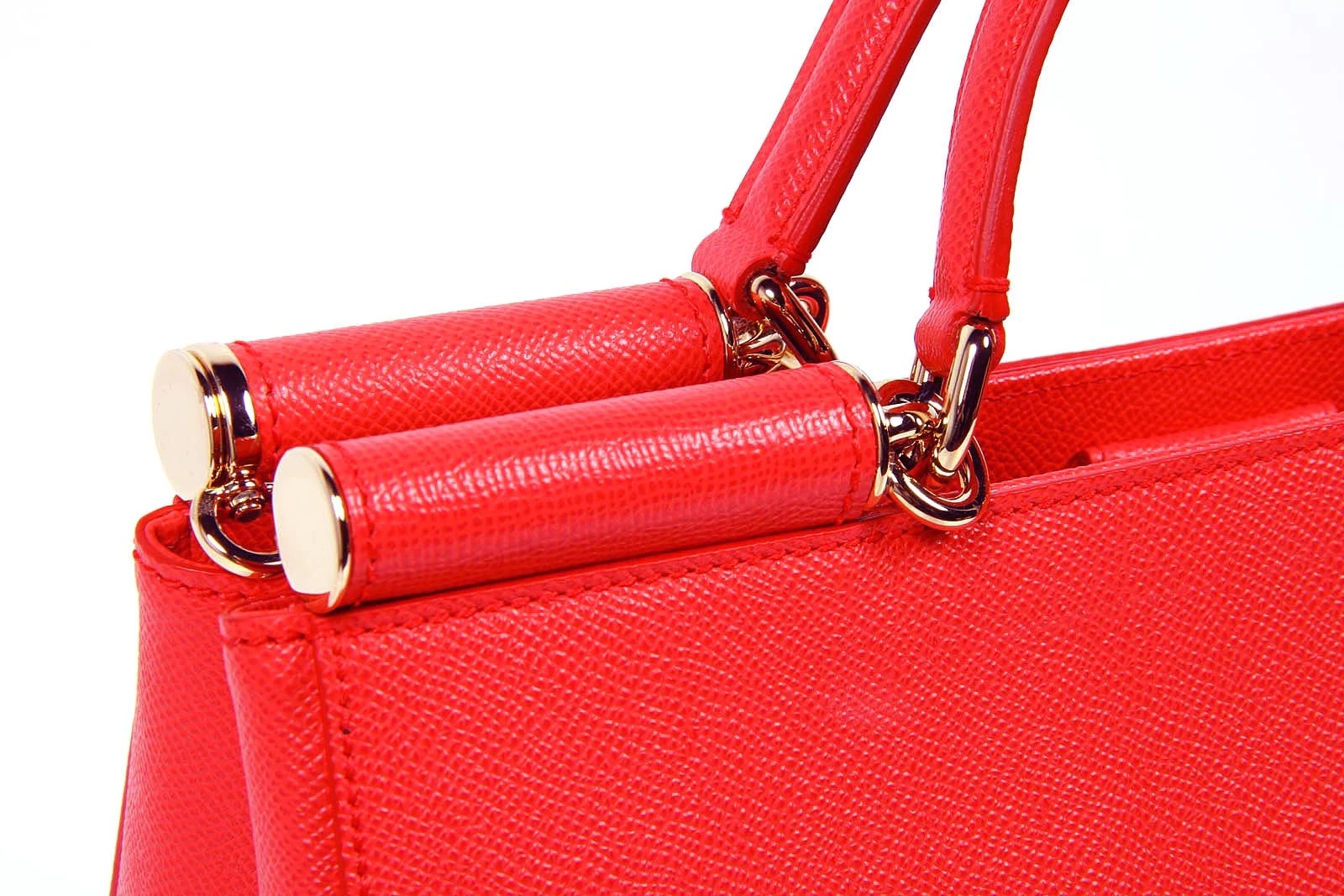 Dolce & Gabbana Logo Details Handbag In Red