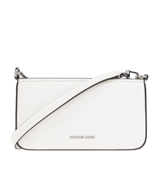 Michael Michael Kors Logo Shoulder Bag In White