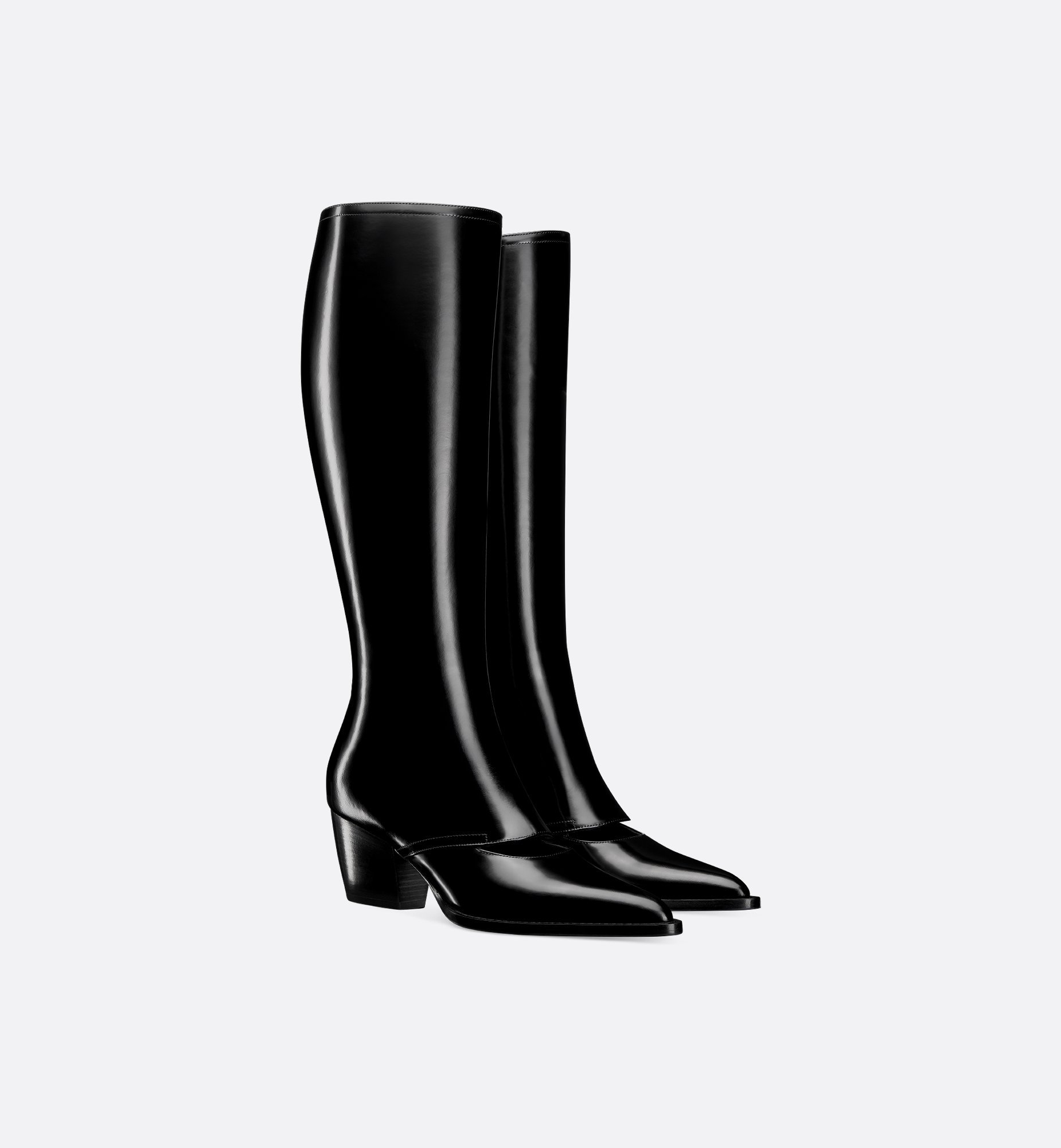 Dior Wild Heeled Boot In Black