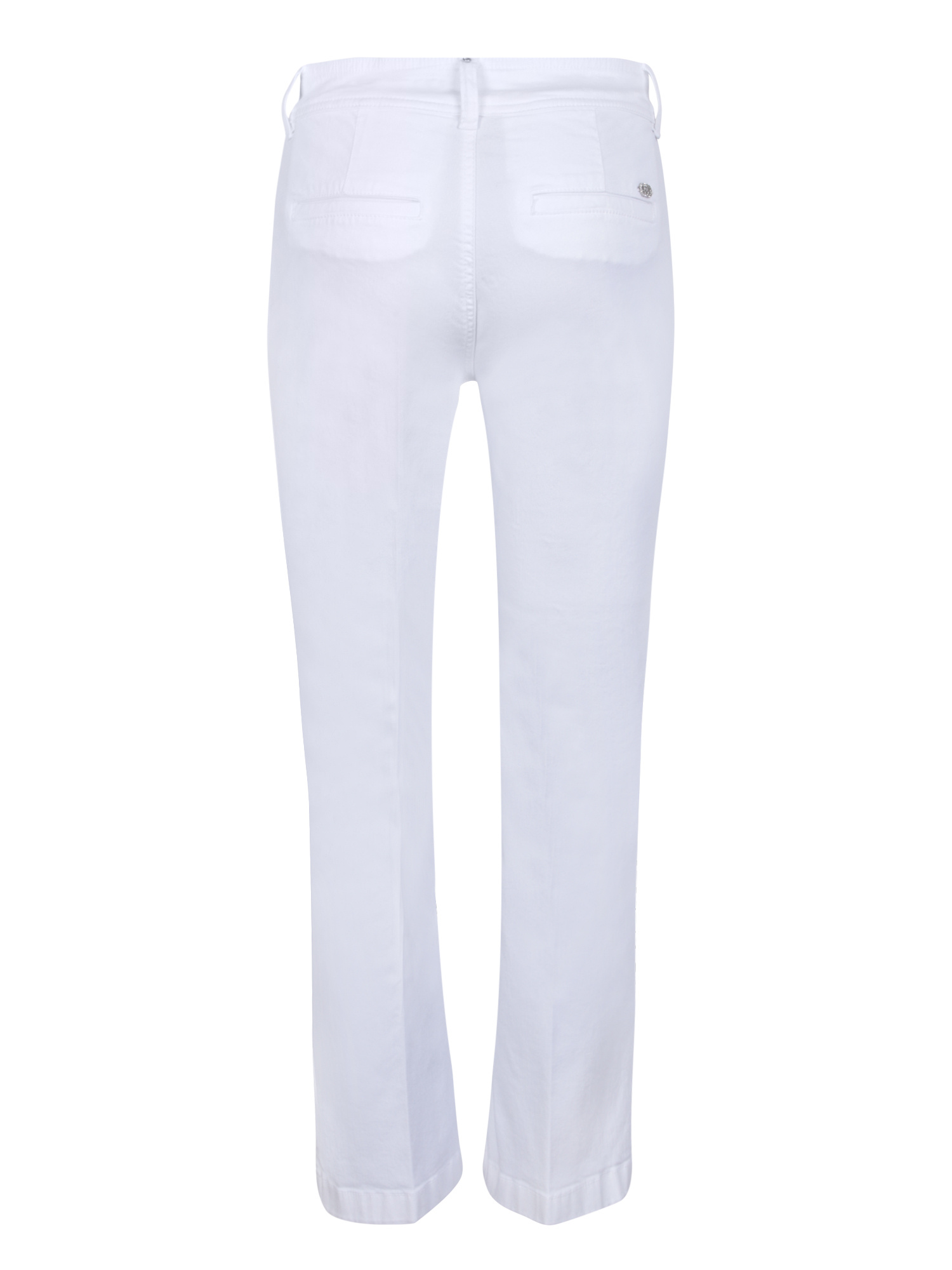Liu •jo Flared Cropped Trousers In White