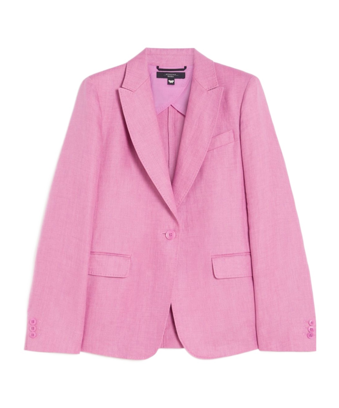 Weekend Max Mara Long-sleeved Suit Jacket In Pink