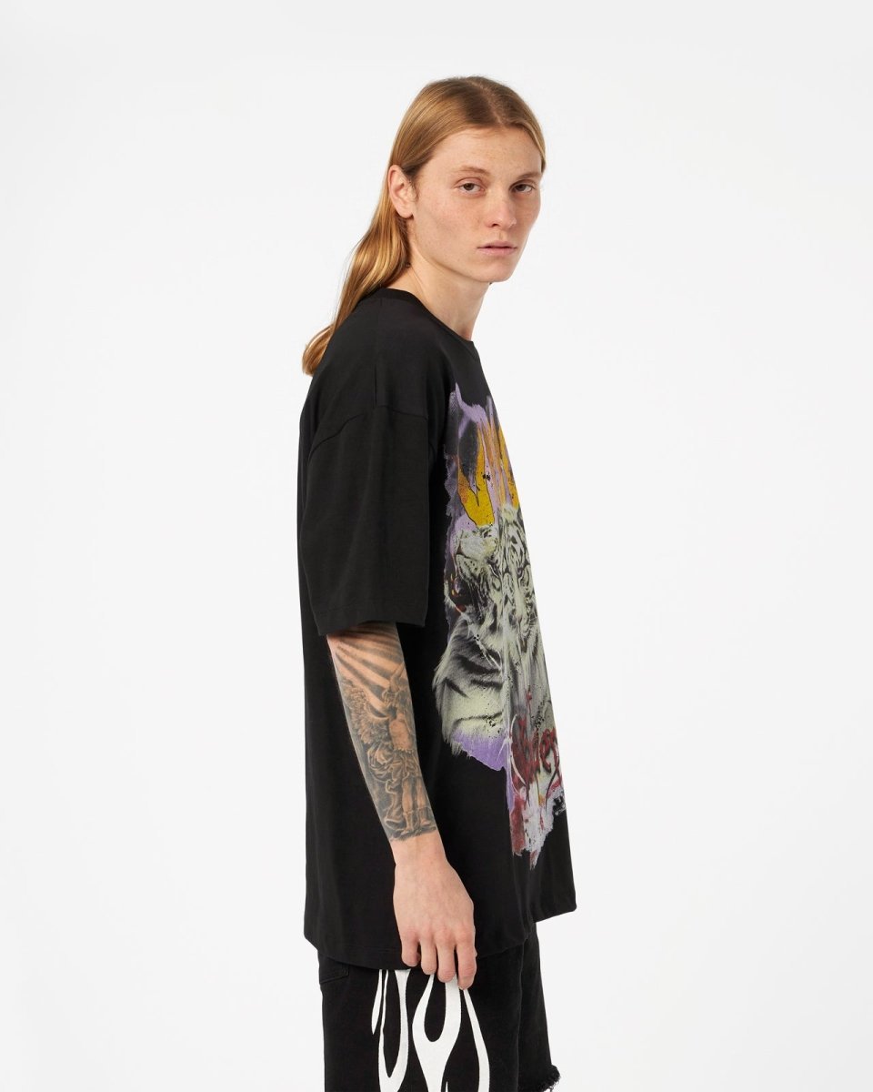Vision Of Super Graphic-print Cotton T-shirt In Black