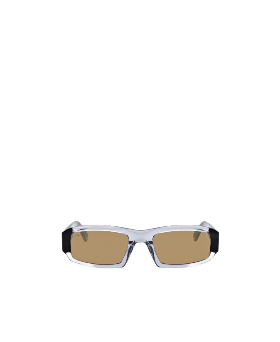 Jacquemus Saltu Rectangle-frame Sunglasses In Green