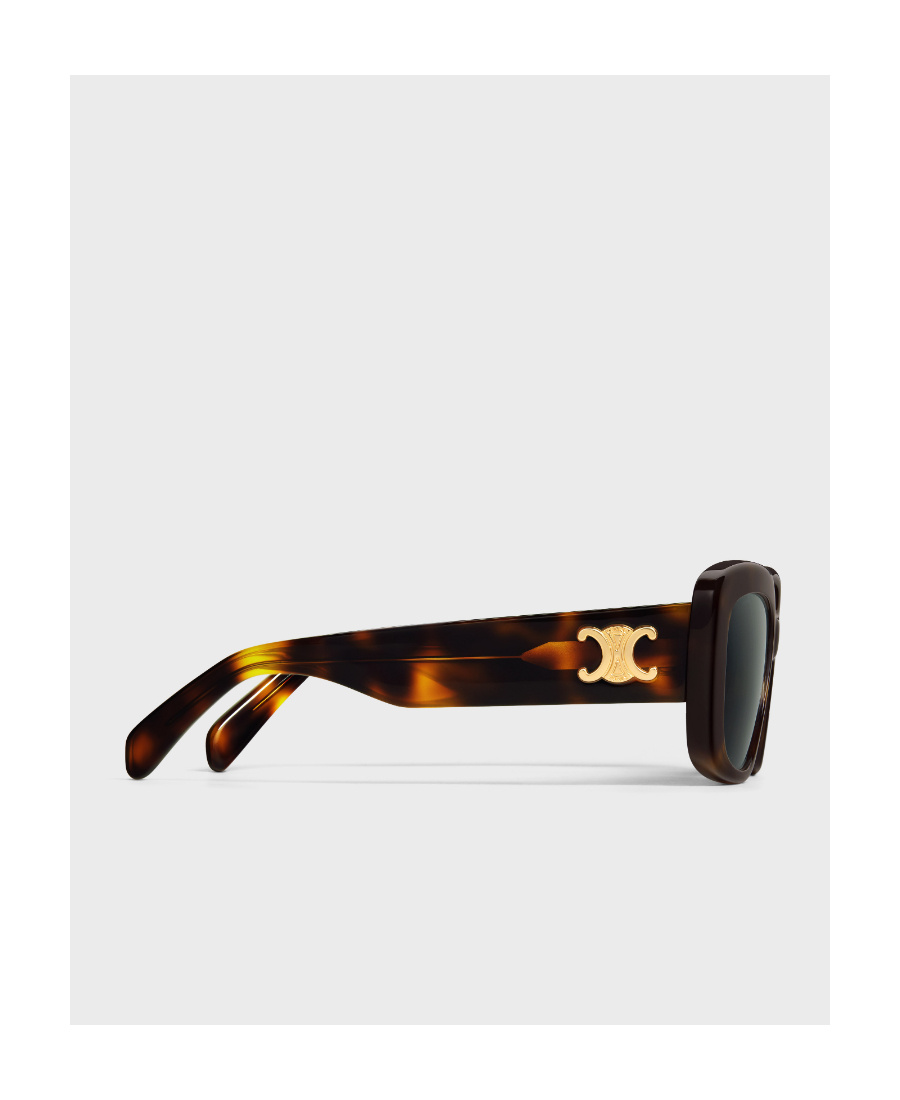Celine Triomphe 04 Acetate Sunglasses In Brown