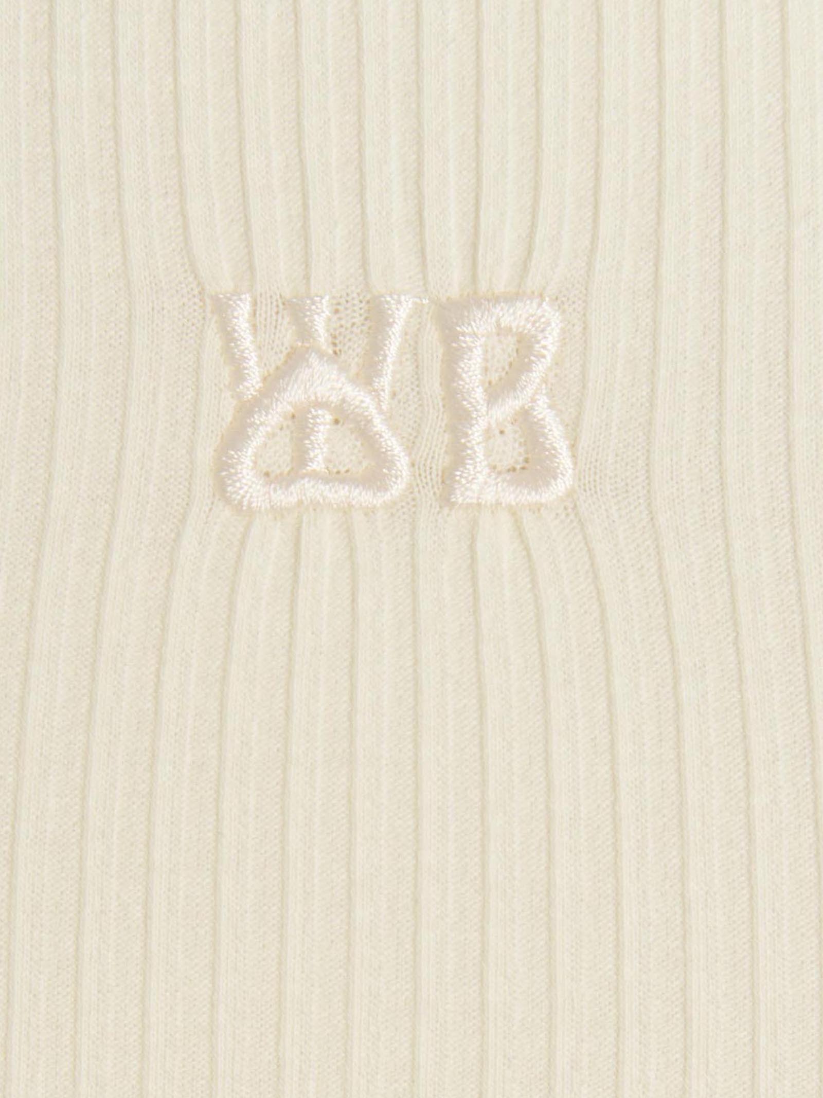 WALES BONNER LOGO-EMBROIDERED RIBBED TANK TOP