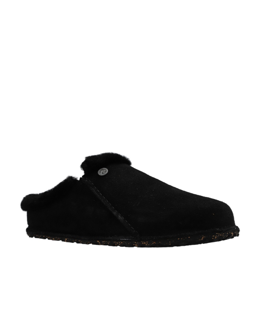 Birkenstock Zermatt Suede Slides In Black