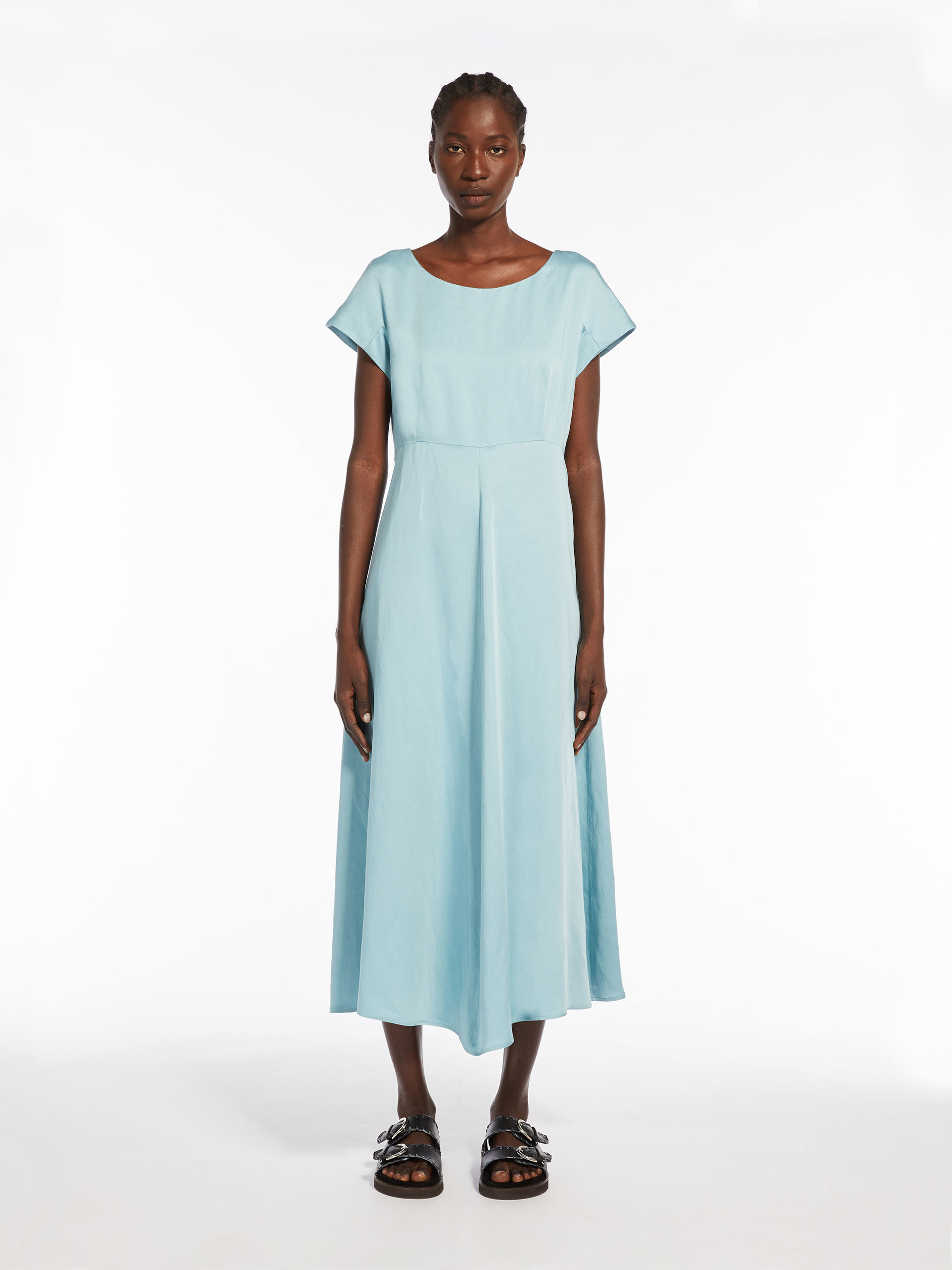 Weekend Max Mara Boat Neck Short In Blue