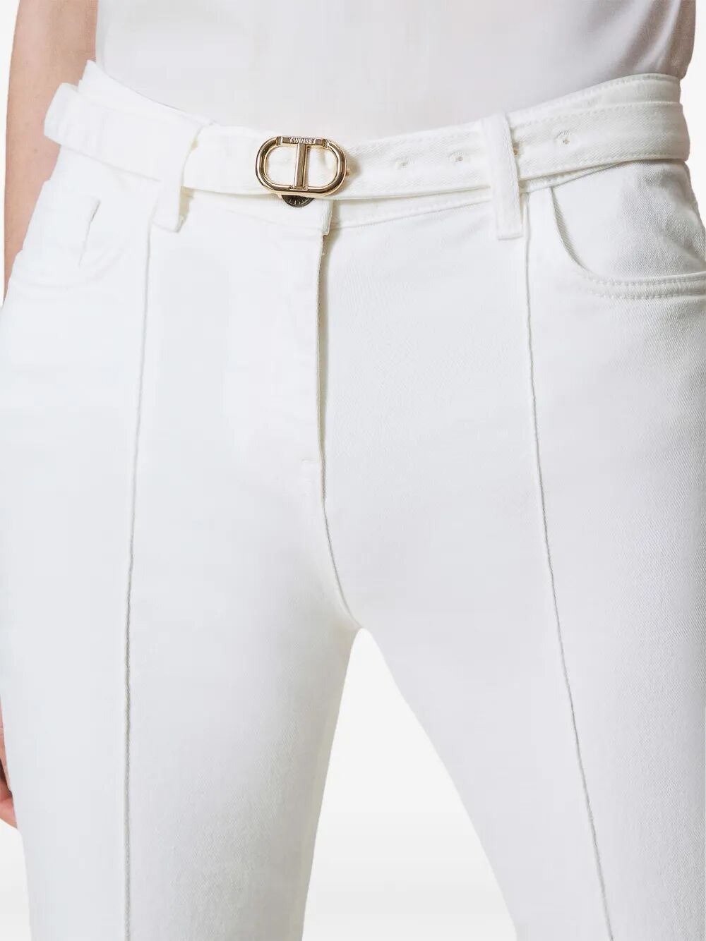 TWINSET BELTED TROUSERS