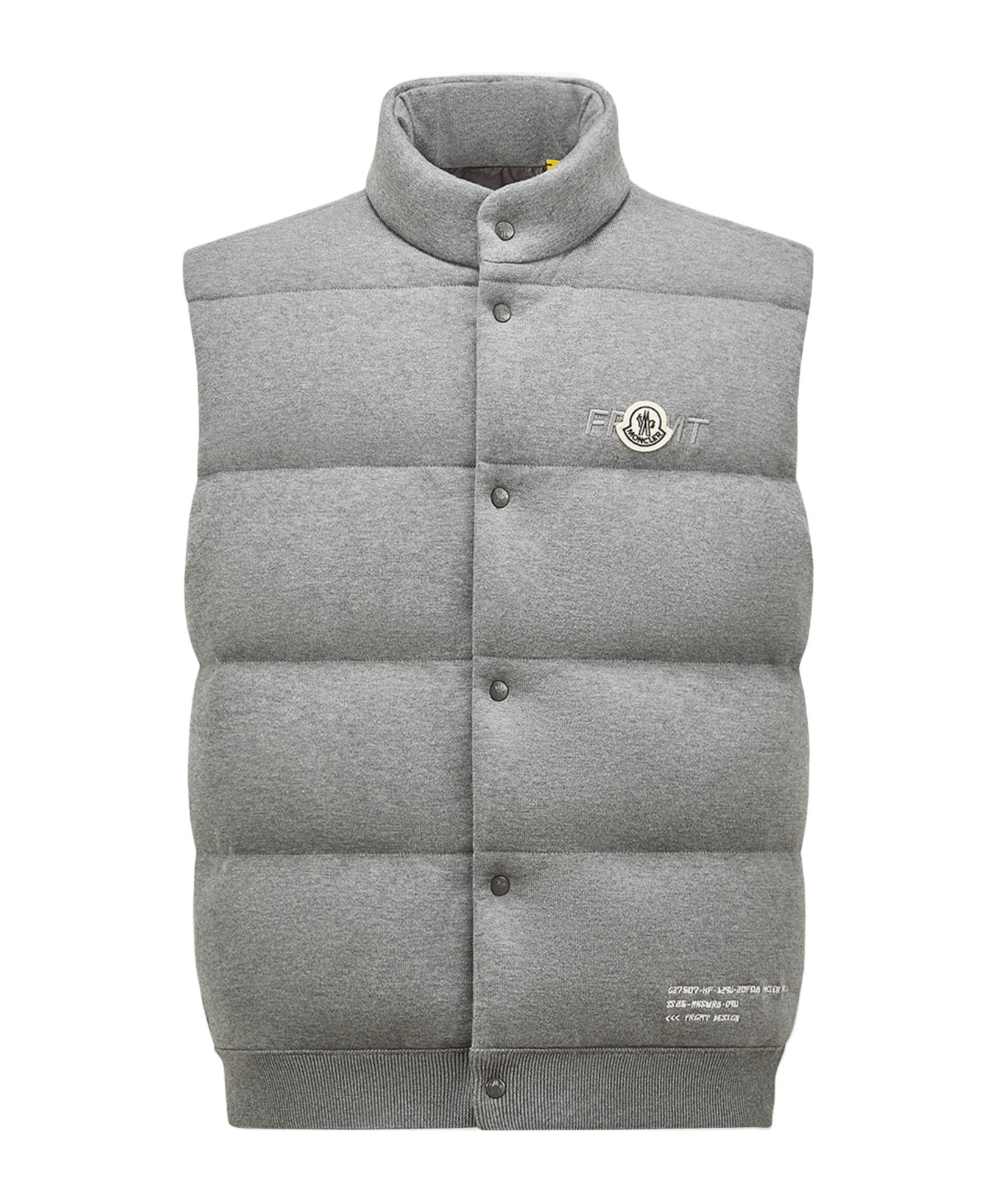 Moncler 7 Frgmt Sleeveless Down Jacket In Gray