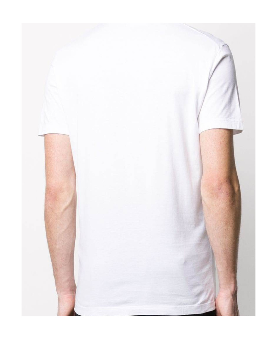 Dsquared2 White Crewneck T-shirt With Maxi Logo Print On The Front In White