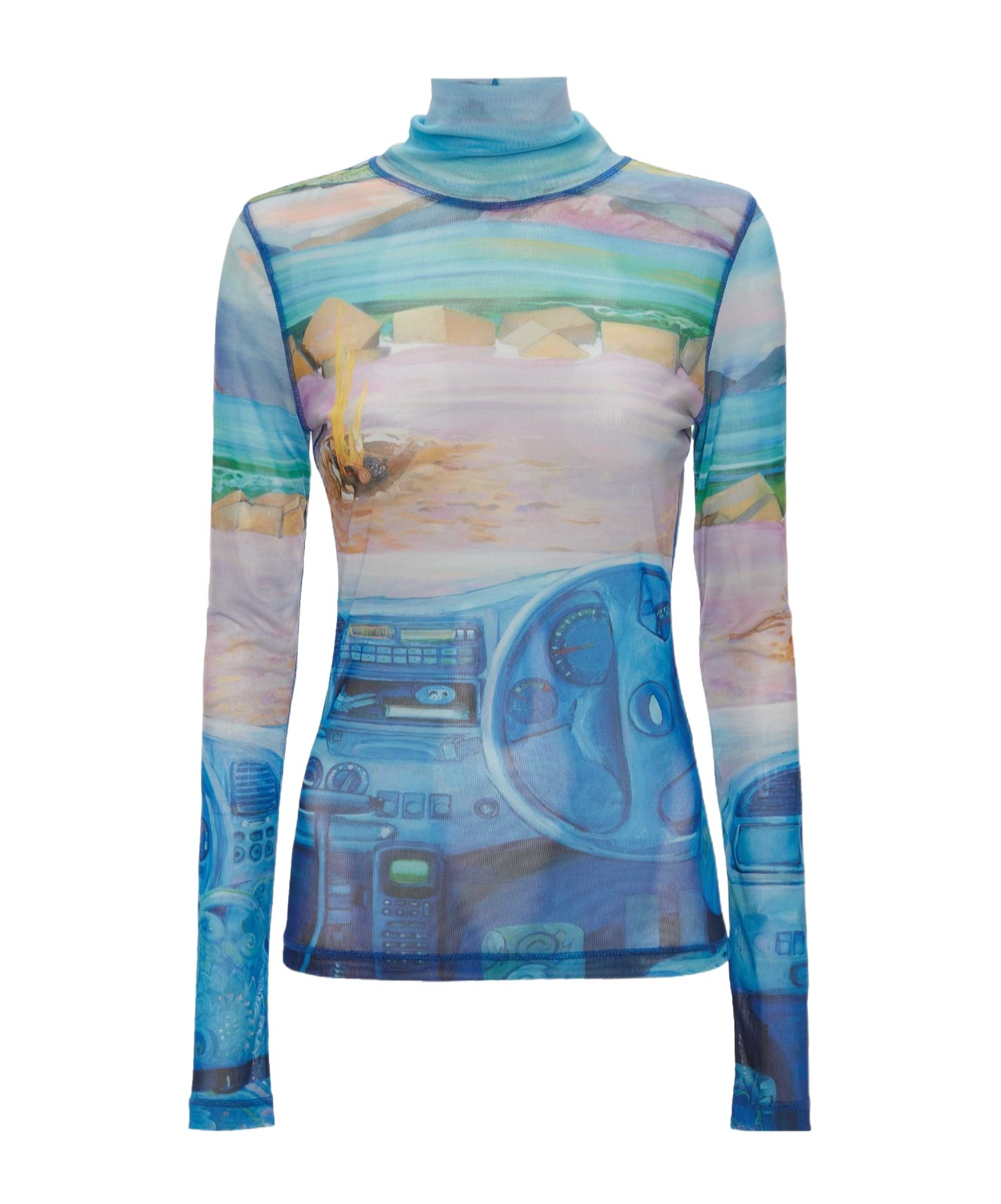 Jw Anderson Multicolor Top In Blue