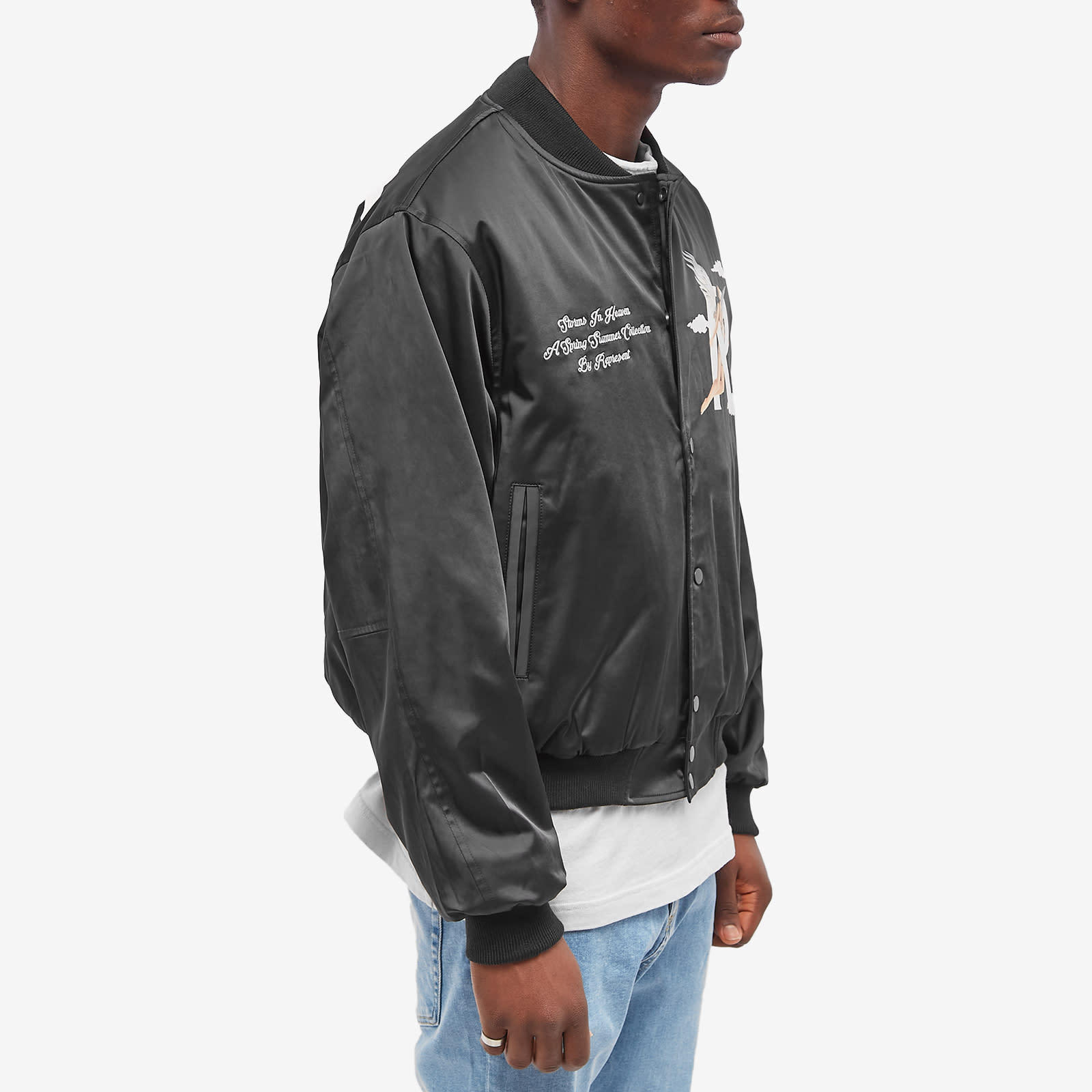 REPRESENT STORMS IN HEAVEN PRINTED BOMBER JACKET
