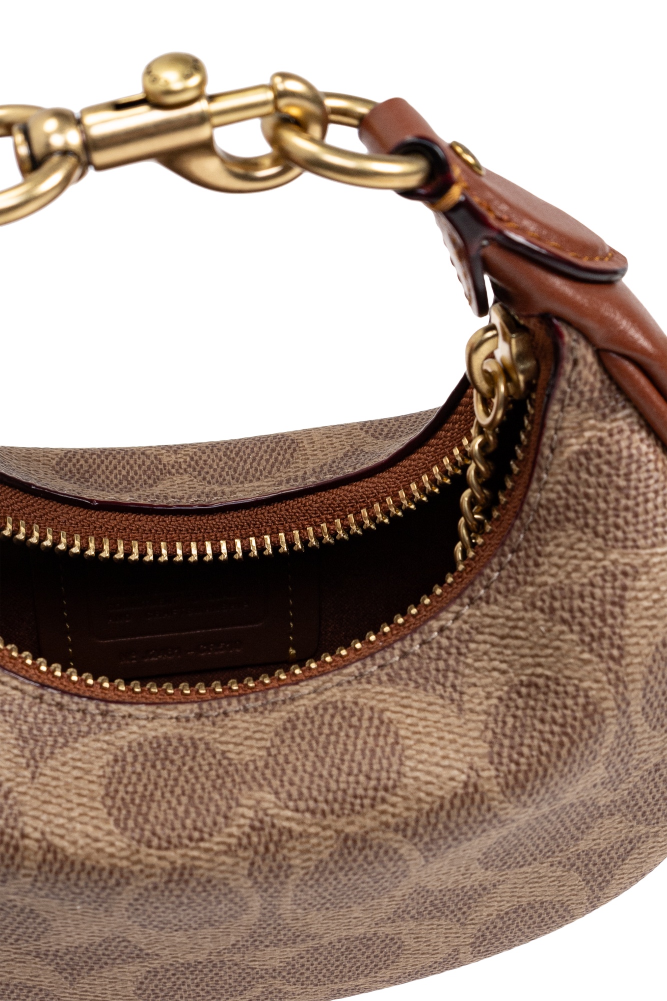 Coach Zippered Shoulder Bag In Brown