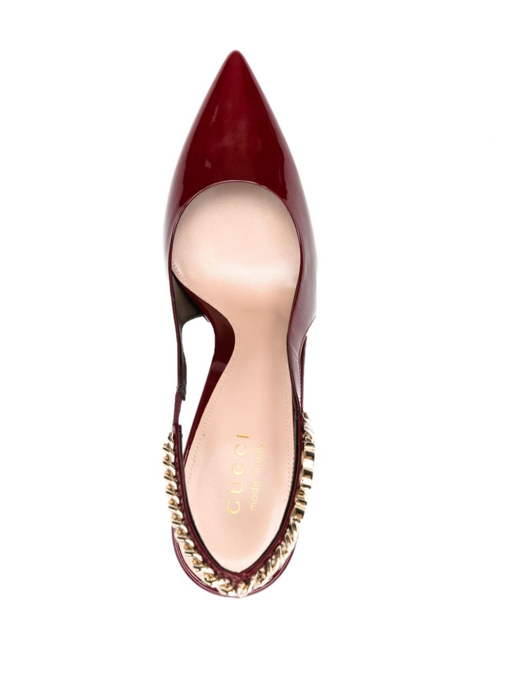 Shop Gucci Signoria Slingback Pump In Red