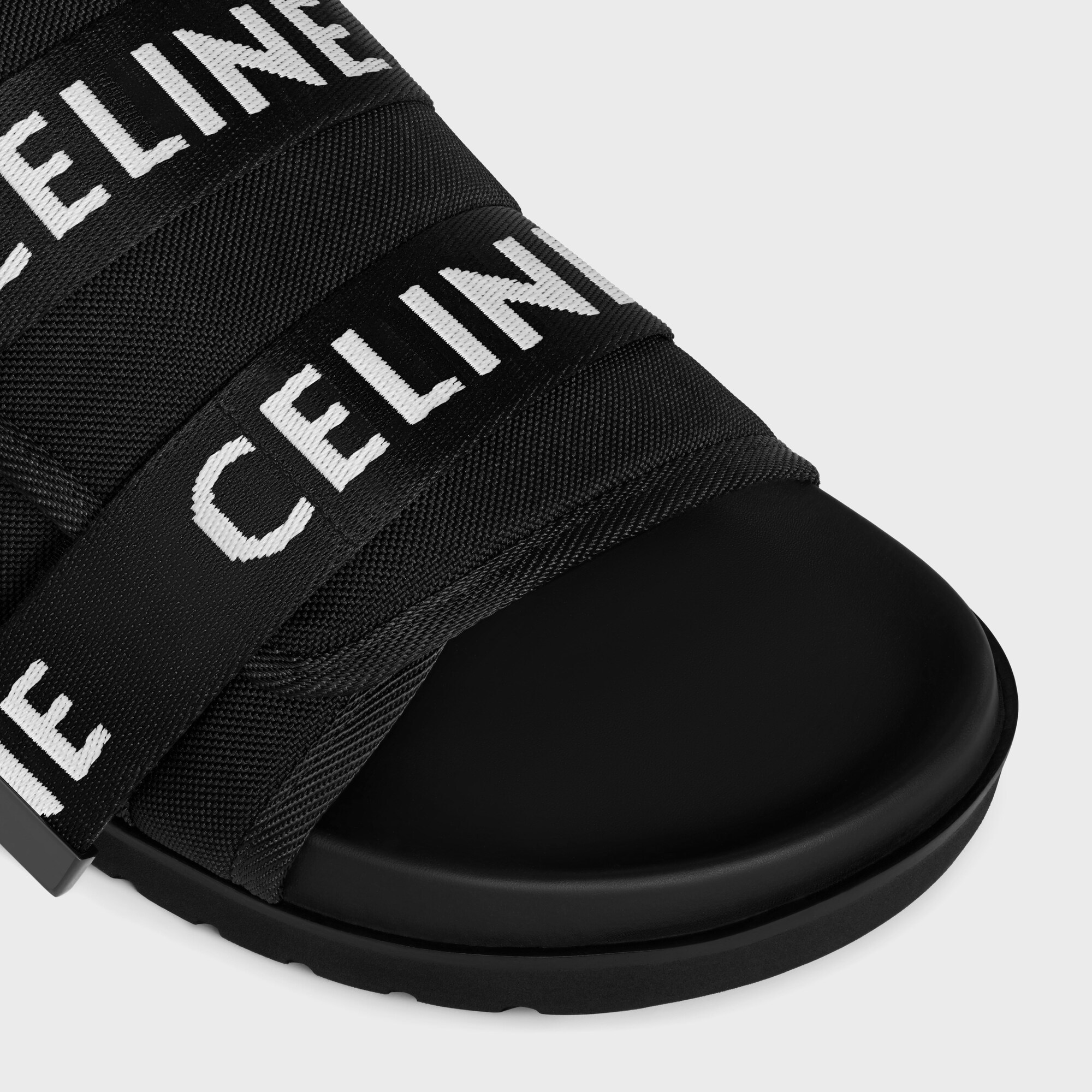 Celine Men Pitea Strappy Sandals In Black