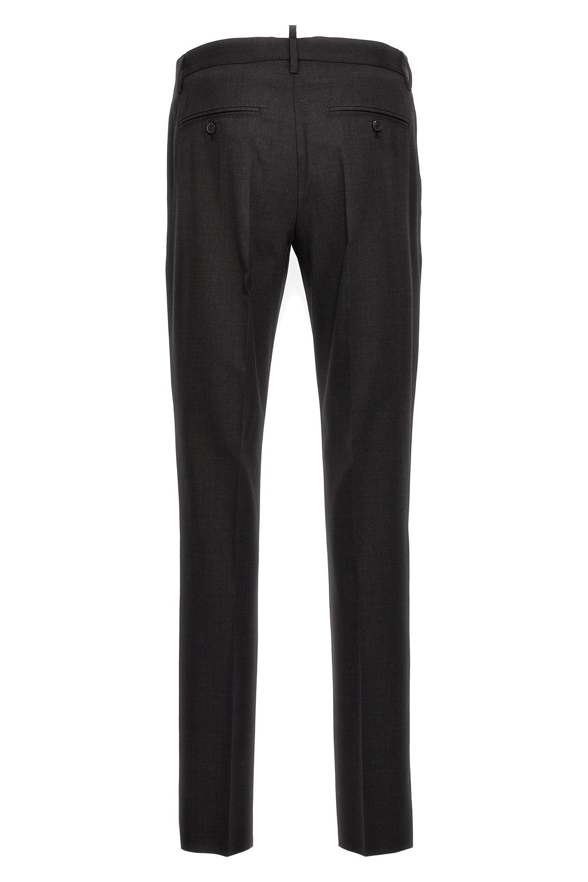 Dsquared2 Tailored Wool Suit Set Pockets In Black