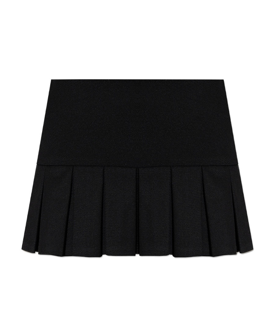 Misbhv Trinity Pleated Miniskirt In Black