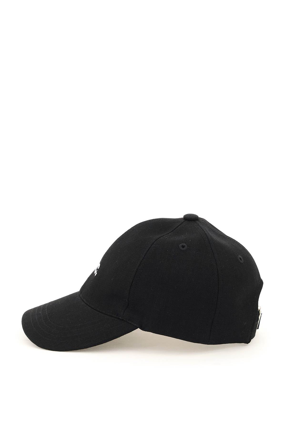 A.p.c. Casquette Charlie Logo-embroidered Canvas Cap In Black