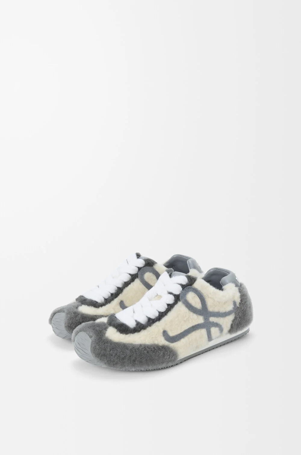 Loewe Lace-up Sneakers In Gray