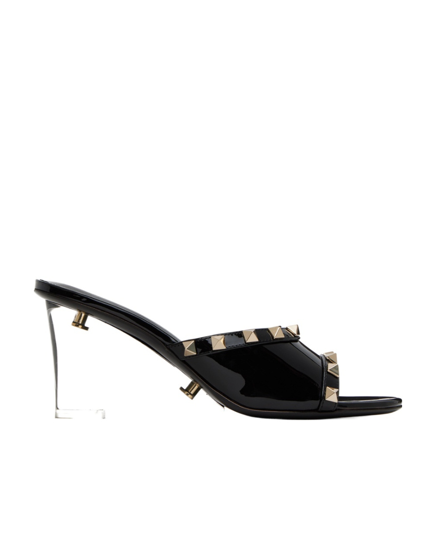 Valentino Open-toed High-heeled Sandals In Black