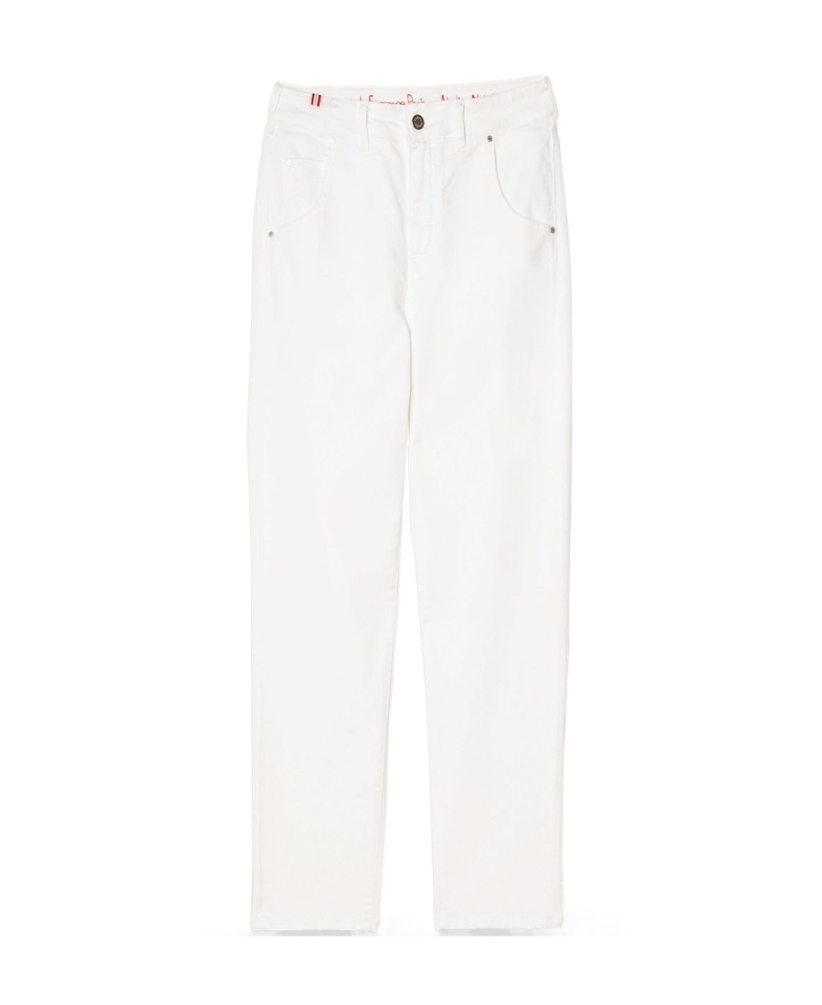 Ines De La Fressange High-waisted Straight Pants In White