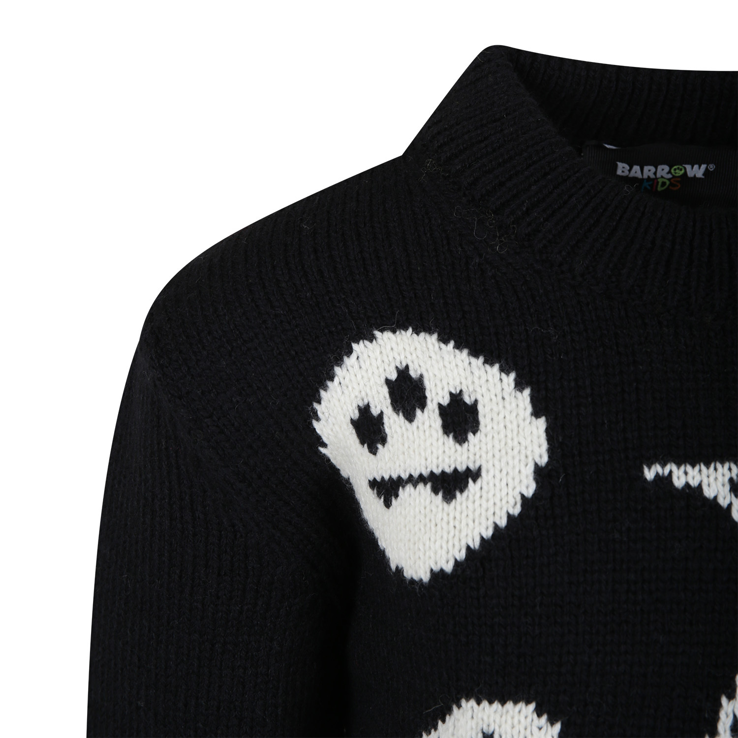 Barrow Stars-intarsiaknit Jumper In Black