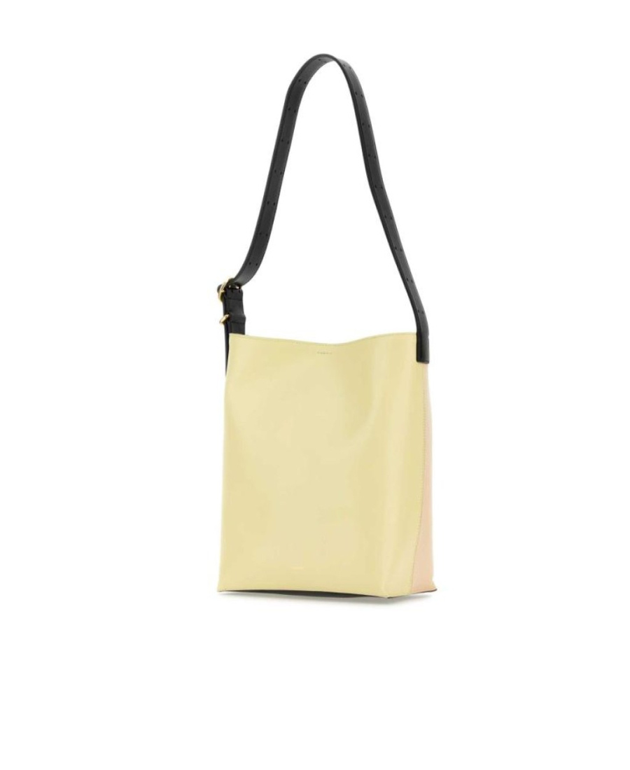 Jil Sander Women Multicolor Leather Cannolo Shoulder Bag In Nude